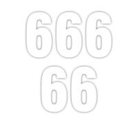 【Pack of 5】Shinny White Wheelie Bin Number (6) Self Adhesive Water Resistant Stickers, 7 Inches Bin Numbers for Wheelie Bins Dustbins Garbage bins (6)