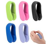 Pack of 5 Skills Panic Attack Aids, Portable Acupressure Bracelet, Skills Borderline, Massage Acupressure Clip, Pain Relief, Finger Knibbling, for Headaches, Stress, Anxiety, Pain