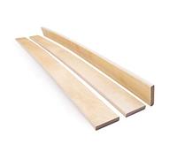 Pack of 5 Slats Birch Wood Sprung Bed Base Replacement Single Double 6 cm Wide Custom Length (605 mm Long)