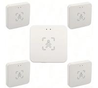 Pack of 5 Smart Human Presence Sensors, 10 m Motion Detection with mm Wave Technology, for 2.4GHz Wi-Fi, Light Sensor 0-3000 Lux, Compatible with Studvin App, for Smarthome Automation