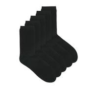 Jack & Jones Boy's JACBLACK SOCK 5 PACK NOOS JR Socks, Black/Pack:black - black - black - black, 38/43
