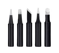 Pack of 5 Soldering Iron Tips Black Copper Soldering Tip 900M-T Lead Free Welding Solder Rework Tools Accessories Welding Tips Replacement for Iron