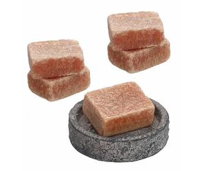 Pack of 5 Solid Musk Squares Natural Amber 30g - Made in Morocco Handmade, Long-Lasting Fragrance 100% Natural, Hypoallergenic, Care and Fragrance for Skin and Linen