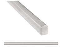 (Pack of 5) Trendy Light Grey 1.5cm. x 30cm. Cast Stone Pencil Bullnose Border Wall Tile Trim