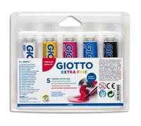 Pack of 5 Tubes of Gouache Extra Fine Paint 21ml Assorted Primary Colours