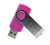 Pack of 5 USB 2.0 Flash Memory Drive Swivel Twister 8GB 16GB 32GB & 64GB UK (16GB, Pink)