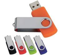 Pack of 5 USB 2.0 Flash Memory Drive Swivel Twister 8GB 16GB 32GB & 64GB UK (32GB, Red)