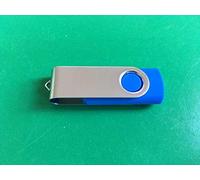 Pack of 5 USB 2.0 Flash Memory Drive Swivel Twister 8GB 16GB 32GB & 64GB UK (64GB, Sky Blue)