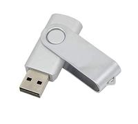 Pack of 5 USB 2.0 Flash Memory Drive Swivel Twister 8GB 16GB 32GB & 64GB UK (8GB, White)