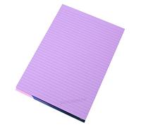 [Pack of 5] Visual Memory Aid A4 Lilac 100 Page Paper Notepad Refill Memo Lined Writing Pads