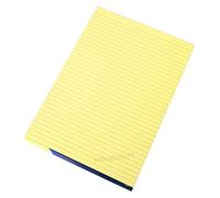 [Pack of 5] Visual Memory Aid A4 Yellow 100 Page Paper Notepad Refill Memo Lined Writing Pads