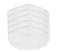Pack of 5 Washable Cloths for Polti Vaporetto PAEU0332, Smart 120, Smart 35_Mop, Smart 40_Mop, Smart 100, SV400_Hygiene, SV420_Frescovapor, SV440_Double, BP06-01 18_x White _31_cm