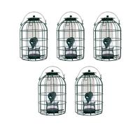 Samuel Alexander Pack of 5 Wild Bird Seed Feeder Cage with Squirrel Guard