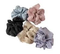 Pack of 5 Women's Hair Bobbles, Thick Rubber Cord, Fashionable Elastic Scrunchies, Hair Accessories, Girls Bands for Thick Hair, Soft Loom Bands, Hair Accessory for Women, Invisibobble Hair Elastic