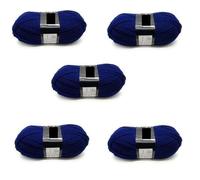 Pack of 5 x 100g Balls Double Knitting Wool - Navy
