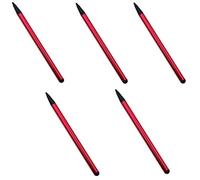 Pack of 5 x 2 in 1 Stylus Pen for Touch Screens and GPS/PDA's [Red]