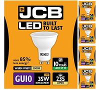Pack of 5 x 3w LED GU10 100deg 3000k 235lm's (JCB s10961)