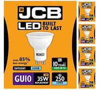 Pack of 5 x 3w LED GU10 100deg 6500k 250lm's (JCB s10962)