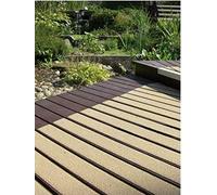 Pack of 5 x 600mm Anti-Slip Decking Strips | Non-Slip Outdoor Treads for Deck Boards | GRP Safety Strips for Slippery Surfaces (Beige)