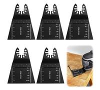 Pack of 5 x 65mm Coarse Wood Blades, Wide Coarse Oscillating Multi Tool Blades,Wood Cutter Saw Blades Set,Oscillating Multitool Accessories Compatible with Dewalt/Black & Decker/Erbauer