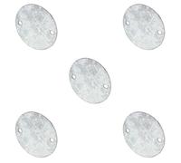 Pack of 5 x Galvanised Steel Conduit Box Lids