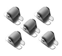 Pack of 5 x Heavy Duty Rubber Furniture Castor Wheels 22mm - Durable Furniture Caster Wheels - Perfect for Cabinets, Shelves, Tables - Easy Install, Carpet-Friendly, Enhance Mobility & Stability