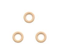 Pack of 50 20 mm in Diameter Wooden Rings for Crafts Baby Children's Diseases Ring Wood Teether Teeth Rings for Babies Child Care, Natural Round Wooden Circles Macrame Wooden Ring Wooden Crafts