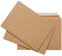 Pack of 50 || 278 x 400mm || AKAR Cardboard Capacity Board Mailer Envelope Capacity Book Mailers Cardboard Envelopes Royal Mail Large Letter Self Seal Rip Strip Open Strong Cardboard Mailers