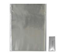 PACK OF 50 - 3"x 5" CLEAR CELLOPHANE LOLLIPOP BAGS / CAKE POPS / SWEETS 4" SILVER TWIST TIES