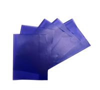 Pack of 50 9x7 Frosted Purple Exercise Book Covers - Plastic Book Protectors, Waterproof Reusable School Notebook & Workbook Covers for Students, Teachers & Classrooms