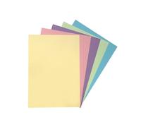Pack of 50 A4 Assorted Pastel Coloured Card 160gsm Sheets