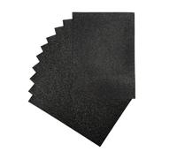 Pack of 50 A4 Black Glitter EVA Foam Sheets