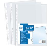 Pack of 50 A4+ Maxi Bantex Catalogue Document Wallets Matt and Grained Polypropylene Film 90 µ (Extra Strong 0.09mm)