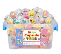 Pack of 50 Adorable Mini Kawaii Capsule Toys Collection, Perfect for Educational Sharing, Ideal for Boys and Girls, Christmas Gift Bag, Treasure Chest, Classroom Awards