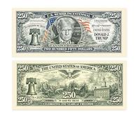 Pack of 50 - American Art Classics Trump 250th Anniversary Semiquincentennial Commemorative Bank Note, Collectible Novelty Bill
