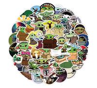 Pack of 50 Baby Yoda Stickers Pack for Children Boys Waterproof Vinyl Graffiti Stickers from Star Wars for Water Bottles Hydroflask Cup Phone Luggage Skateboard Bicycle Car Bumper