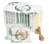 Pack of 50 Beautiful Das Du Da Bist 9 x 6 x 2.5 cm Guest Gifts Communion Cushion Boxes Small Guest Gifts Wedding Gift Boxes for Christening Communion Confirmation