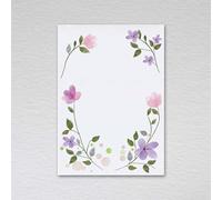 Pack of 50 Blank Notecards without Envelopes - A6 Non-folding Cards