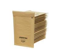 Pack of 50 Bubble Lined Size 00/B Padded Brown Postal Envelopes by Janrax