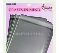 Pack of 50 - C4 Cello Bags for A4 Cards | 234mm x 324mm 30 Microns Cellophane