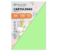 Pack of 50 Cardstock Light Green A4 Size 180g
