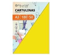 Pack of 50 Cardstock Yellow Strong Size A3 180g