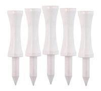 Pack of 50 Castle Golf Tees Bamboo | Multiple Colours & Sizes | Eco Friendly & Sustainable Bamboo Castle Golf Tees (51mm White)
