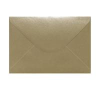 Pack of 50 Champagne Kraft Pearl 152mm x 216mm Gummed 115gsm Large A5 Cards Coloured Envelopes