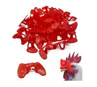 Pack of 50 Chicken Glasses Anti Pecking Glasses Pheasant Pinless Peepers AntiPick Protective Glasses for Chickens Pheasants Poultry Blinder Glasses No Pin Bolt Poultry Glasses for Hen Pecking