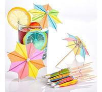 Pack of 50 Cocktail Accessories, Colourful Cocktail Umbrellas, Cocktail Decoration Paper for Bar Decoration, Cocktail Accessories, for Fruits, Tropical Drinks, Summer Party, Hawaiian Party