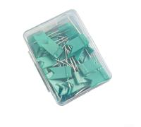 Pack of 50 Colorful Flag Tacks Ideal for Organizing Papers, Crafting, and Marking on Maps and Easy to Use (green)