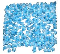 Pack of 50 Colour Print Tulip Buds Flower Shapes Acrylic Blossom Beads Night Light Accessories For Jewish Earrings Making