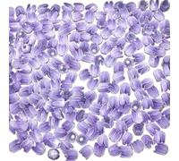 Pack of 50 Colour Print Tulip Buds Flower Shapes Acrylic Blossom Beads Night Light Accessories For Jewish Earrings Making