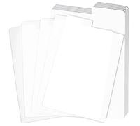 Pack of 50 Comic Book Dividers with Tabs, White Plastic Card Dividers 29 x 18 cm for Comic Storage Box and Efficient Collection Management